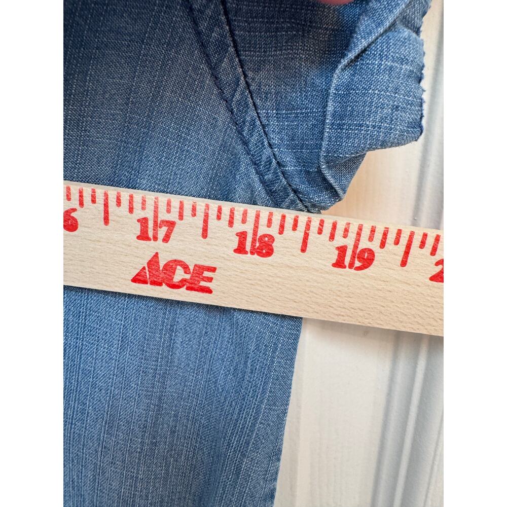 Thread & Supply Tencel Chambray Denim Dress Size Medium - Picture 5 of 7